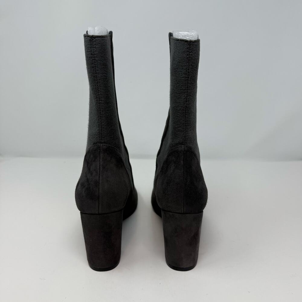 Stuart Weitzman Boots Women's 7M Fifer 80 Slate Suede Mid Calf Stretch NWOT - Picture 5 of 10